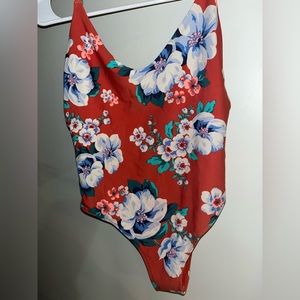 Aerie One-Piece Tropical Orange